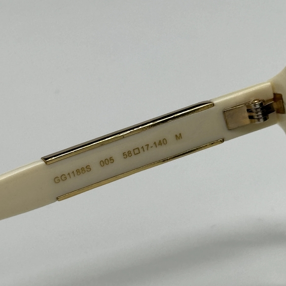 NEW GG1188S 005 GUCCI UNISEX AVIATOR WHITE SUNGLASSES GUCCI UNISEX EYEWEAR - Picture 11 of 14